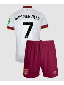 West Ham United Crysencio Summerville #7 Dječji Rezervni Dres kompleti 2024-25 Kratak Rukavima (+ kratke hlače)